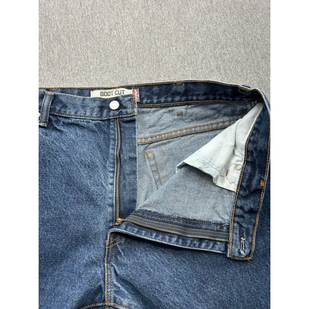 Levi's 517 Jeans Men's 38x32 Bootcut Dark Wash 100% Cotton Denim Pants - Picture 10 of 16